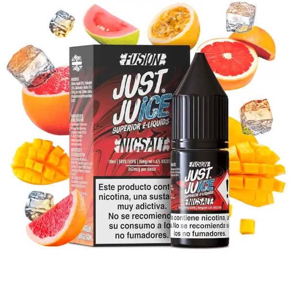 Sales Blood Orange Mango On Ice - Just Juice Fusion Nic Salts 10ml