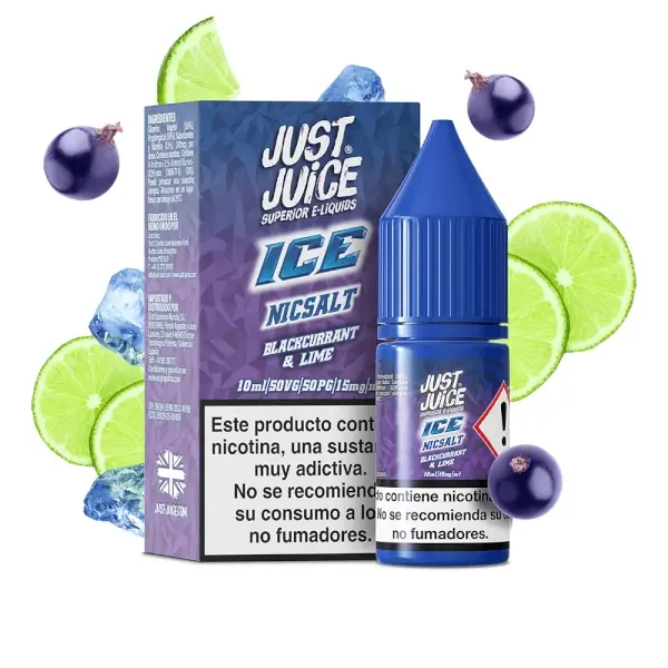 Sales Blackcurrant Lime - Just Juice Ice Nic Salts 10ml