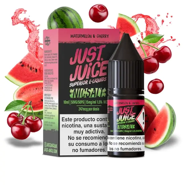 Sales Watermelon & Cherry - Just Juice Iconic Fruits Nic Salts 10ml